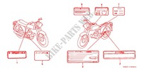 CAUTION LABEL (1) for Honda BENLY CD 50 SPECIAL 1996