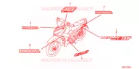 STICKERS for Honda WAVE 110 I 2010