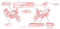 CAUTION LABEL (1) for Honda CG 150 TITAN KICK 2007