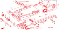 SWINGARM   CHAIN CASE for Honda REBEL 250 1996