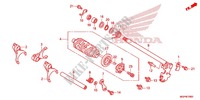 GEARSHIFT DRUM   SHIFT FORK for Honda CBR 1000 RR ABS RED 2012