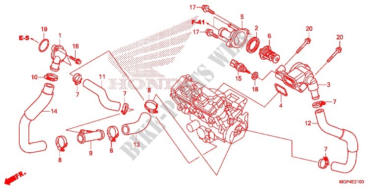THERMOSTAT for Honda CBR 1000 RR SP ABS TRICOLOUR 2014