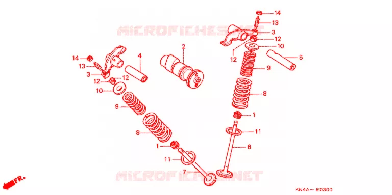 CAMSHAFT Honda MOTO 100 CRF 2004  CRF100F4