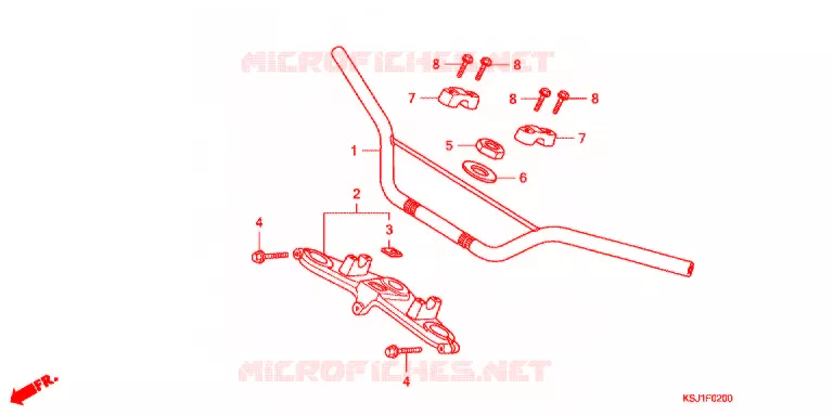 HANDLEBAR Honda MOTO 100 CRF 2004  CRF100F4