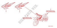 STICKERS (CRF80F'05/CRF100F'05) for Honda CRF 100 2005