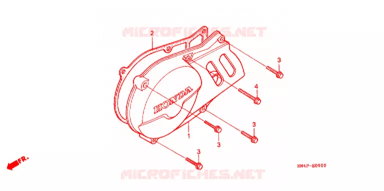 LEFT CRANKCASE COVER - ALTERNATOR (2) Honda MOTO 100 CRF 2006  CRF100F6
