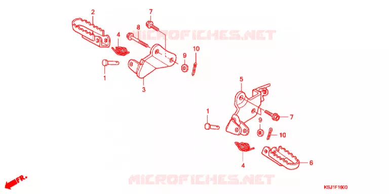 PEDAL Honda MOTO 100 CRF 2006  CRF100F6