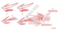 STICKERS (CRF80F'08 '10/CRF100F'08 '10) for Honda CRF 100 2008