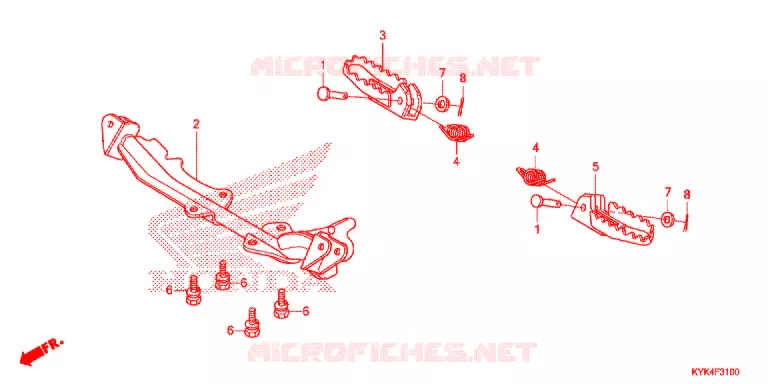 PEDAL Honda MOTO 110 CRF 2013  CRF110FD