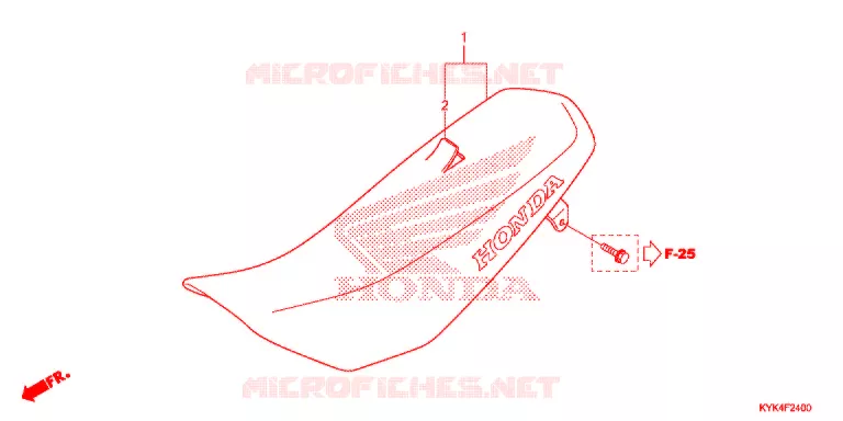 SINGLE SEAT (2) Honda MOTO 110 CRF 2013  CRF110FD