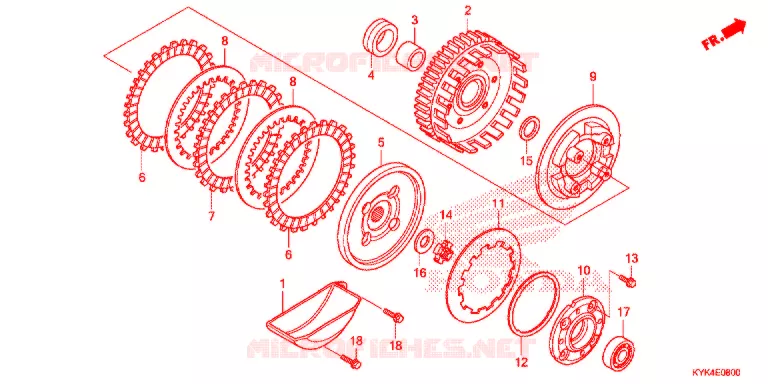 CLUTCH Honda MOTO 110 CRF 2016  CRF110FG