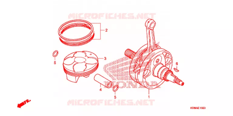 CRANKSHAFT Honda MOTO 250 CRF 2012  CRF250RC