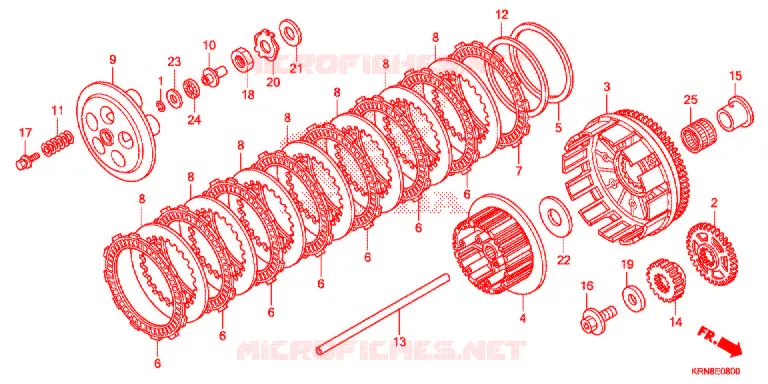 CLUTCH Honda MOTO 250 CRF 2015  CRF250RF