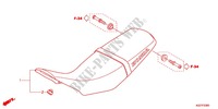 SINGLE SEAT (2) for Honda CRF 250 M RED 2013