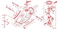 FUEL TANK for Honda CRF 250 M RED 2J 2013