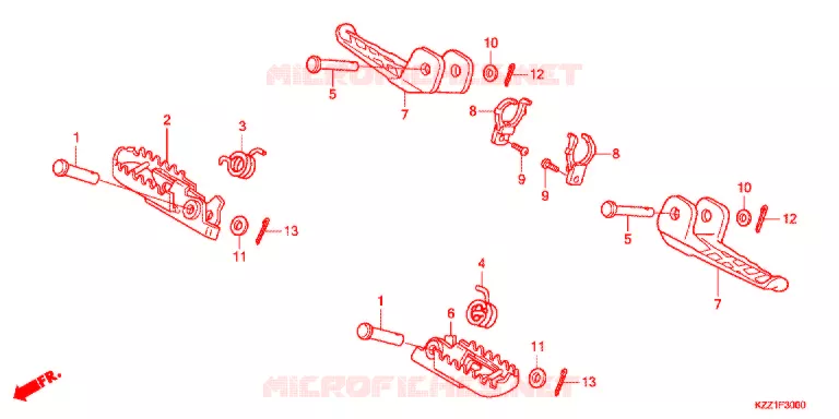 PEDAL Honda MOTO 250 CRF 2016  CRF250MF