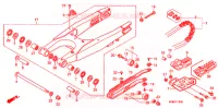 SWINGARM   CHAIN CASE for Honda CRF 250 R 2007