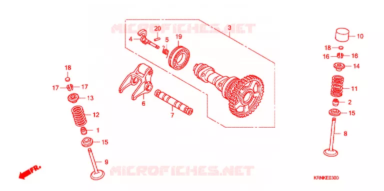 CAMSHAFT Honda MOTO 250 CRF 2012  CRF250RC