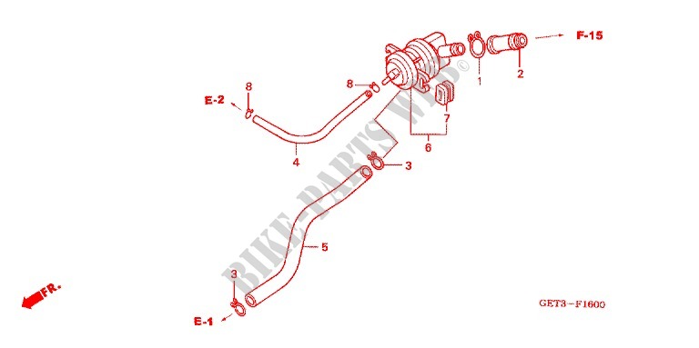 AIR INJECTION CONTROL VALVE for Honda 50 JAZZ 2002