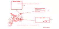 CAUTION LABEL (1) for Honda CR 125 R 2005