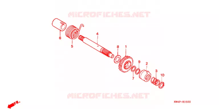 KICKSTARTER AXLE Honda MOTO 100 CRF 2004  CRF100F4