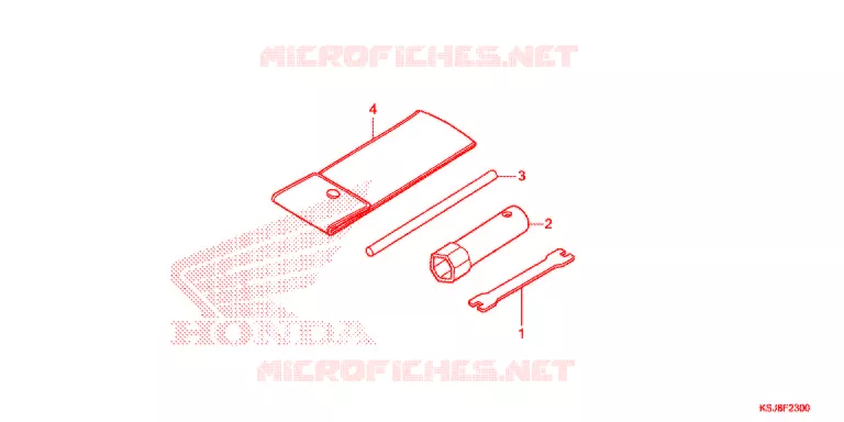 TOOLS - BATTERY BOX Honda MOTO 100 CRF 2013  CRF100FD