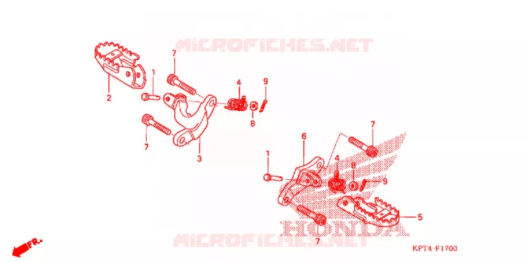 PEDAL Honda MOTO 150 CRF 2003  CRF150F3