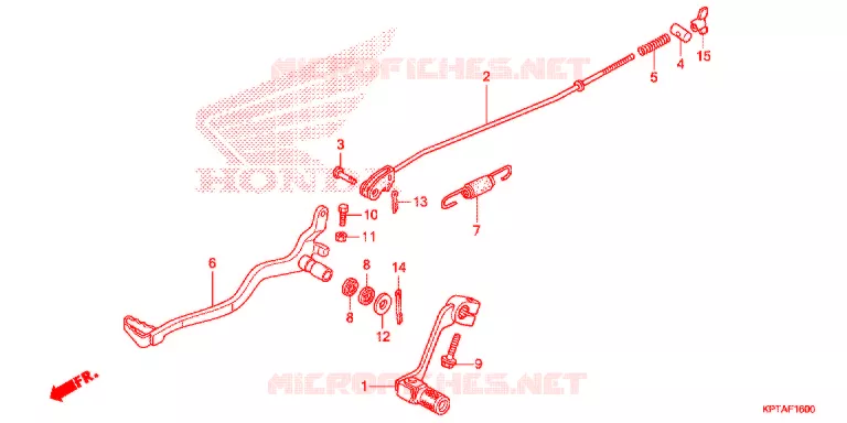 PEDAL Honda MOTO 150 CRF 2012  CRF150FC