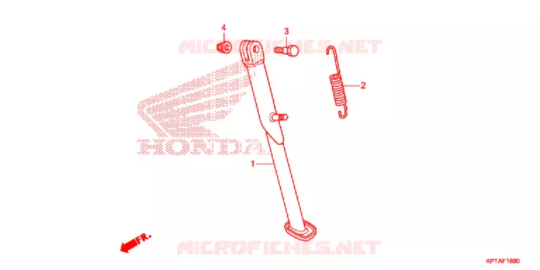 SIDE STAND Honda MOTO 150 CRF 2012  CRF150FC