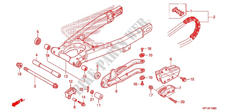 SWINGARM   CHAIN CASE for Honda CRF 150 F 2015