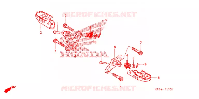 PEDAL Honda MOTO 230 CRF 2012  CRF230FB