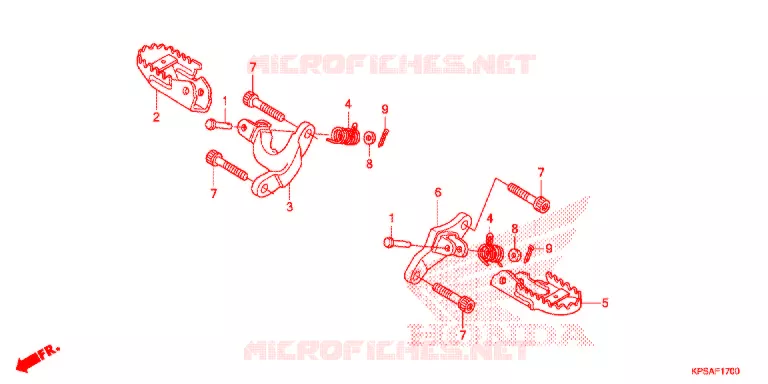 PEDAL Honda MOTO 230 CRF 2012  CRF230FC