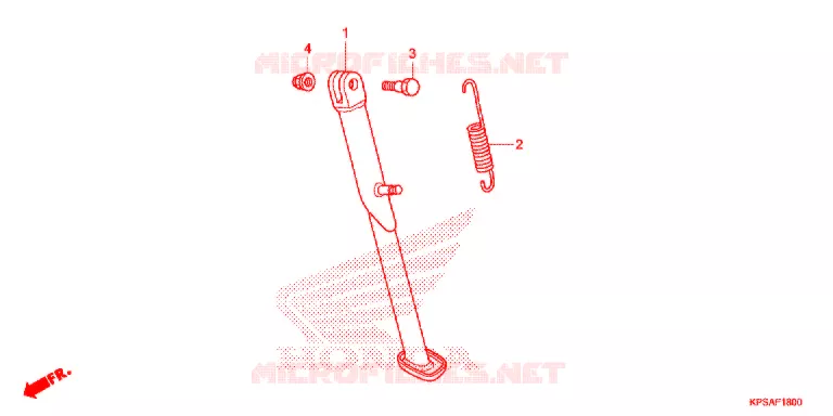 SIDE STAND Honda MOTO 230 CRF 2013  CRF230FD