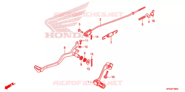 PEDAL Honda MOTO 230 CRF 2014  CRF230FE