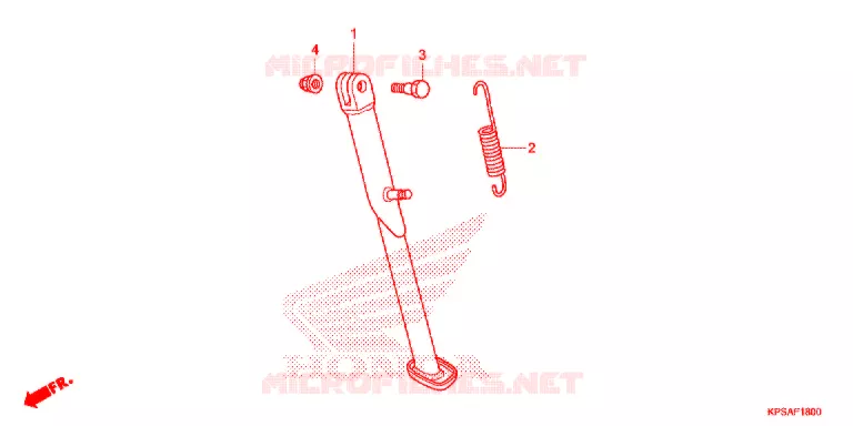 SIDE STAND Honda MOTO 230 CRF 2017  CRF230FH