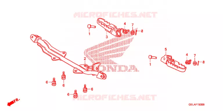 PEDAL Honda MOTO 50 CRF 2008  CRF50F8