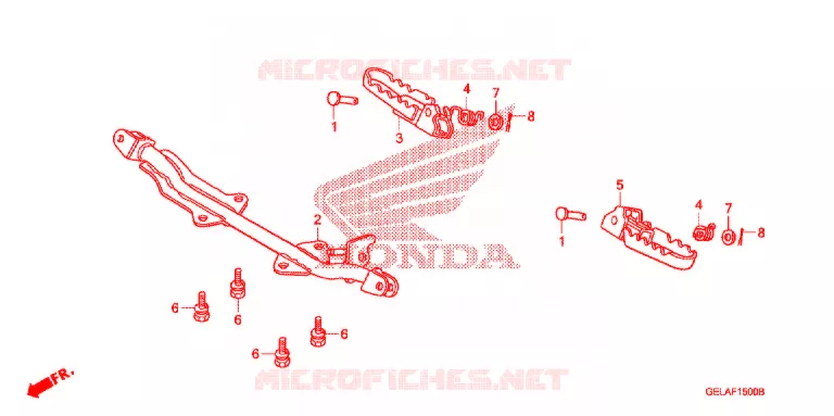 PEDAL Honda MOTO 50 CRF 2012  CRF50FC