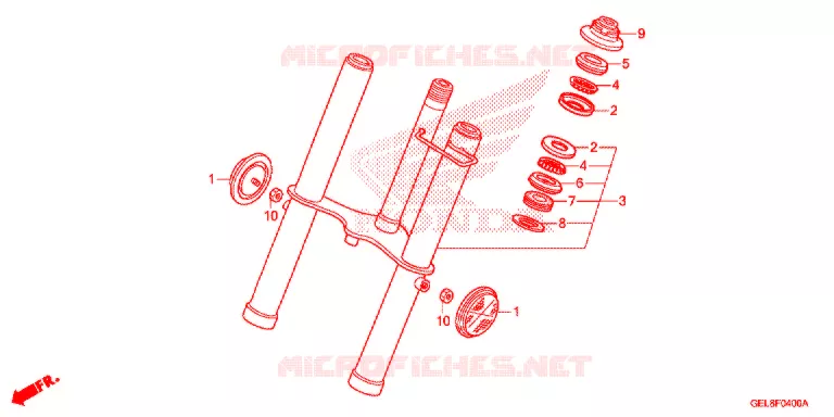 Front fork for Honda CRF 50 2013 - Honda