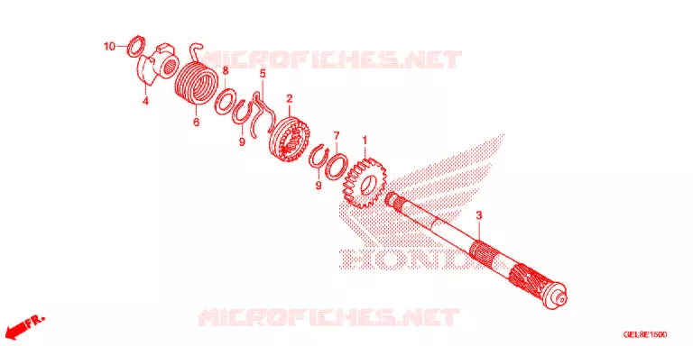 KICKSTARTER AXLE Honda MOTO 50 CRF 2013  CRF50FD