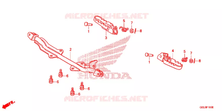 PEDAL Honda MOTO 50 CRF 2014  CRF50FE