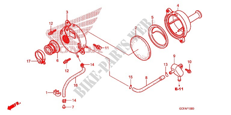 FRONT COVER   AIR CLEANER for Honda CRF 70 2004