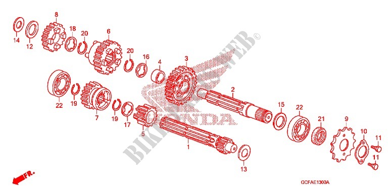 GEARBOX for Honda CRF 70 2005
