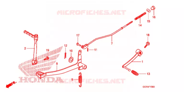 PEDAL Honda MOTO 70 CRF 2005  CRF70F5