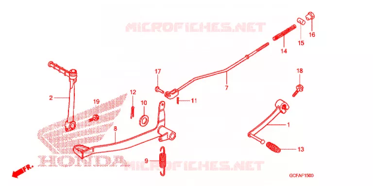 PEDAL Honda MOTO 70 CRF 2006  CRF70F6