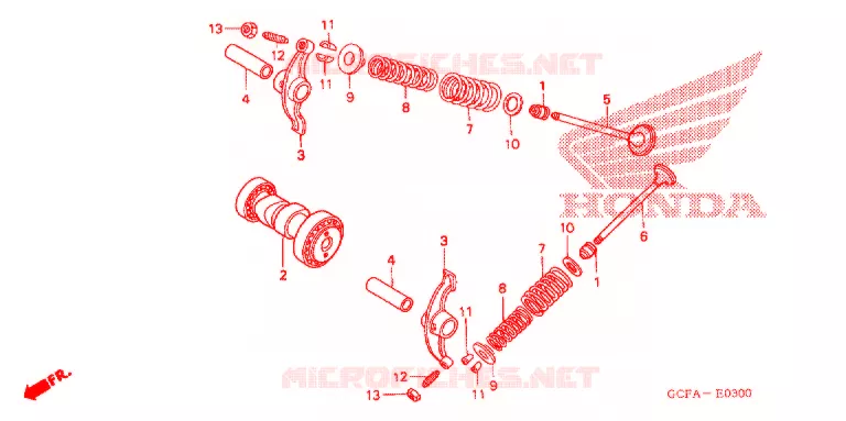 CAMSHAFT Honda MOTO 50 CRF 2012  CRF70FC