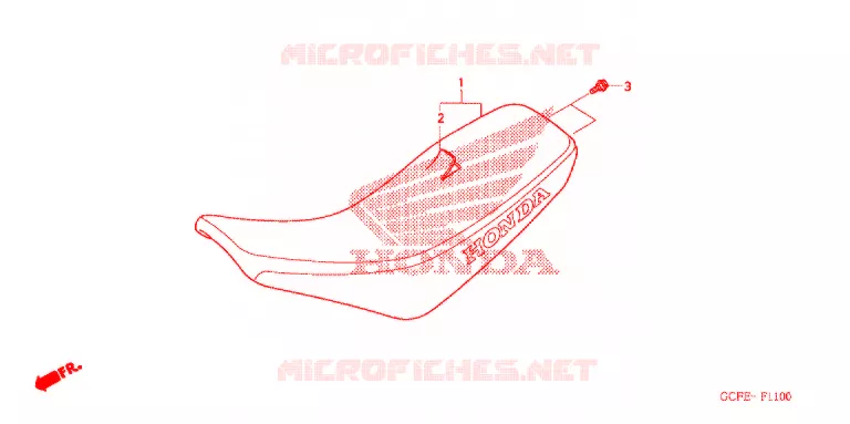 SINGLE SEAT (2) Honda MOTO 50 CRF 2012  CRF70FC