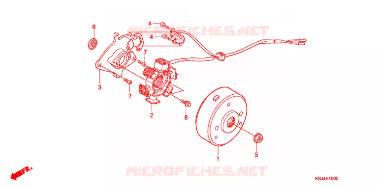 ALTERNATOR (CRF80F) Honda MOTO 80 CRF 2005  CRF80F5