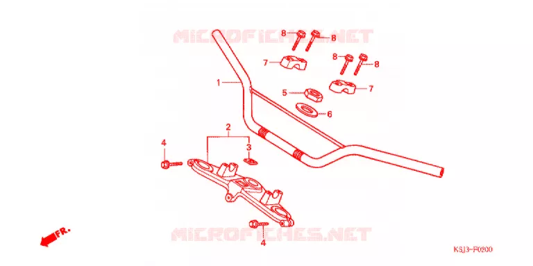 HANDLEBAR Honda MOTO 80 CRF 2005  CRF80F5