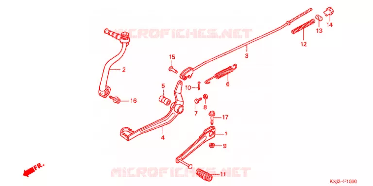 PEDAL Honda MOTO 80 CRF 2005  CRF80F5