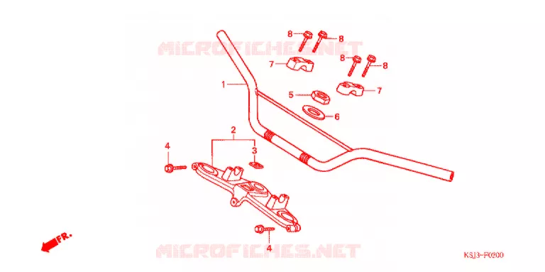 HANDLEBAR Honda MOTO 80 CRF 2006  CRF80F6
